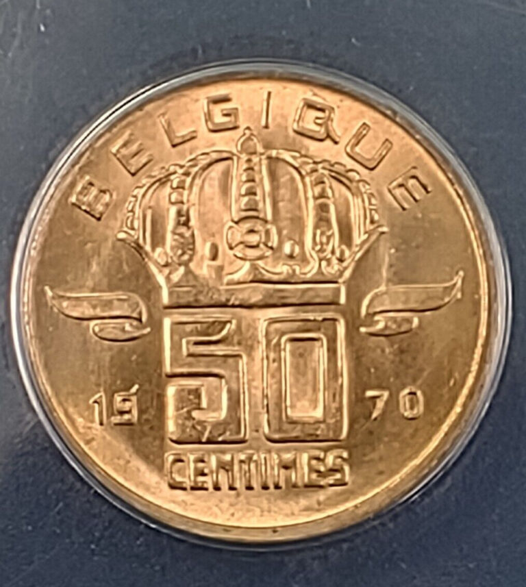 Read more about the article Belgium 1970 50 Centimes Mint State 65 Very Scarce in Graded Form Amazing Luster