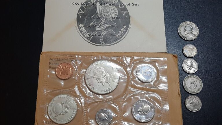 Read more about the article LOT OF 5 LOOSE PANAMA COINS AND A 1969 PROOF SET IN ORIGINAL ENVELOPE