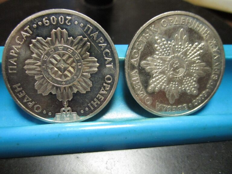 Read more about the article 2009 – Kazakhstan  – 50 Tenge – 2 Coins – Km-140 and 145  – UNC            (#6)