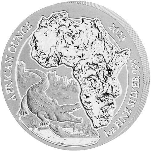 Read more about the article 2023 1 oz Rwandan Nile Crocodile Silver Coin (BU)