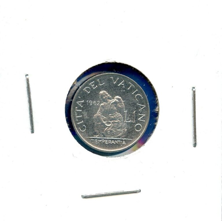 Read more about the article 1962 Vatican City 1 Lire One Lira Ioannes XXIII Vintage Coin