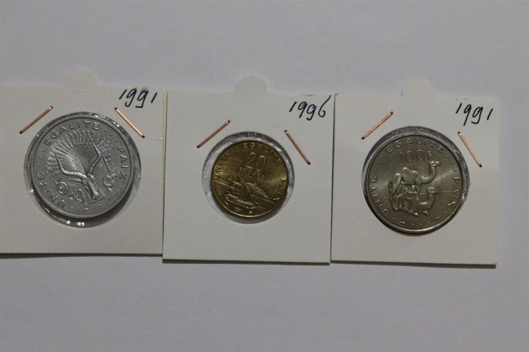 Read more about the article 🇩🇯 DJIBOUTI – 3 OLD COINS LOT B49 #2027