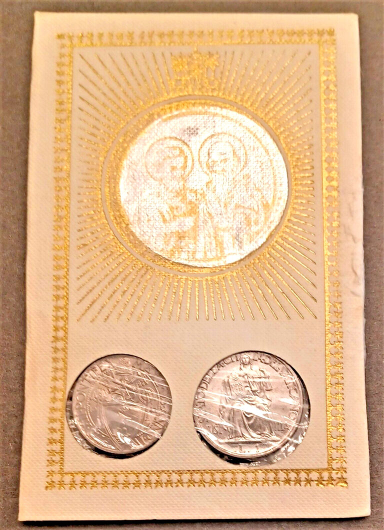 Read more about the article Vatican City – 1942 1 Lira and 50 Centesimi BU Coin Set – Saint Peter’s Cathedral