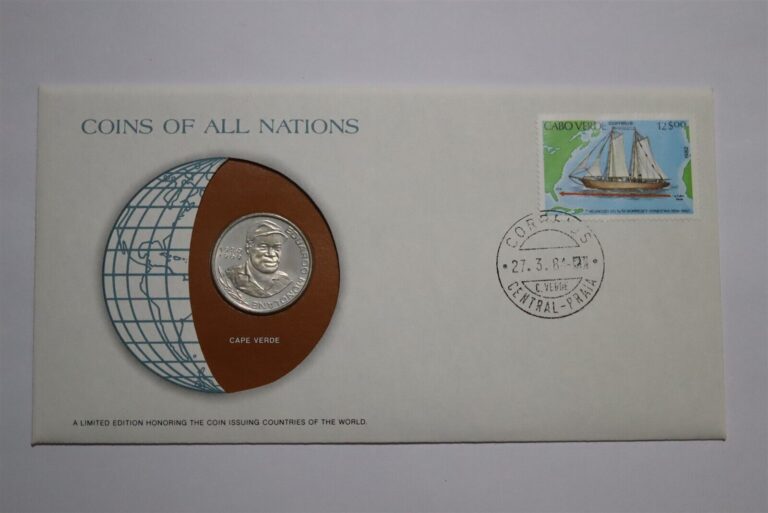 Read more about the article 🧭 CAPE VERDE 10 ESCUDO 1982 COIN COVER B53 #83