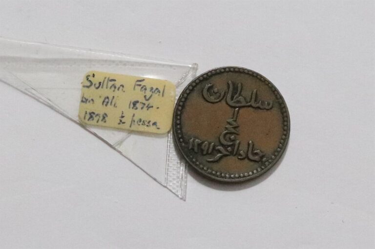 Read more about the article 🧭 🇾🇪 Yemen (West Aden) Lahej FAZAL 1/2 Baiza AH1291 Rare B64 #2105