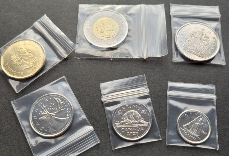 Read more about the article ***  CANADA  2023  COINS  LOT  ***  FIRST  STRIKE  MINT  ROLLS ***