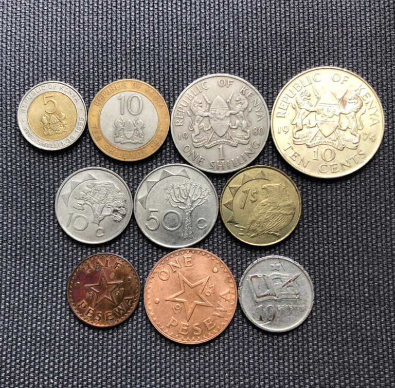 Read more about the article Kenya 🇰🇪 Ghana 🇬🇭 Namibia 🇳🇦 Lot Of 10  World Foreign Coins