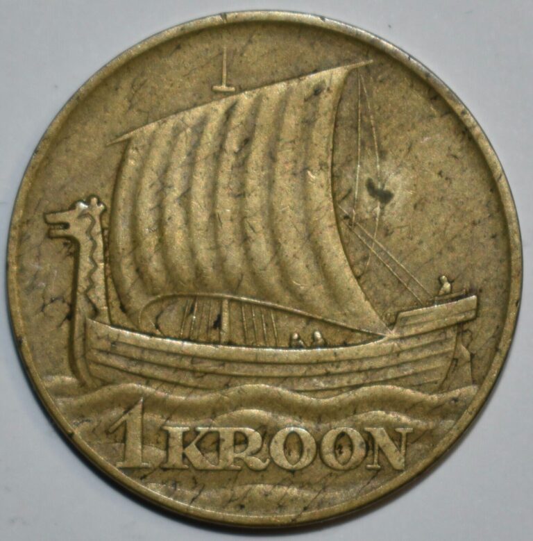 Read more about the article 1934 Estonia 1 Kroon Viking Ship Silver Coin