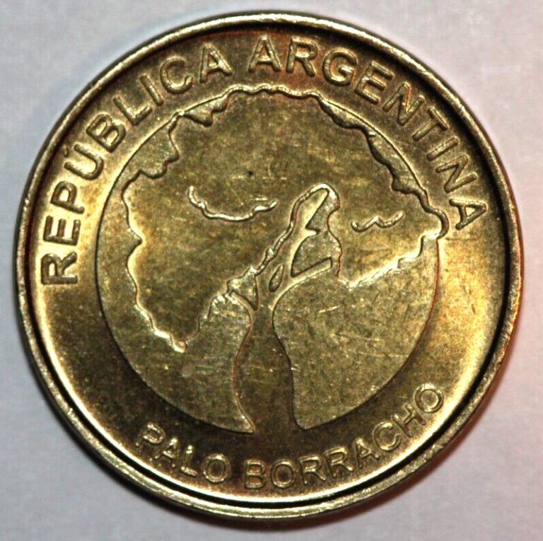 Read more about the article Argentina  2018  Palo Borracho Tree  2 Pesos  21mm