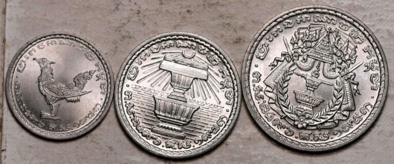 Read more about the article CAMBODIA LOT OF 3 COINS 10-20-50 SEN 1959 (UNC-BU!) LOT# 2