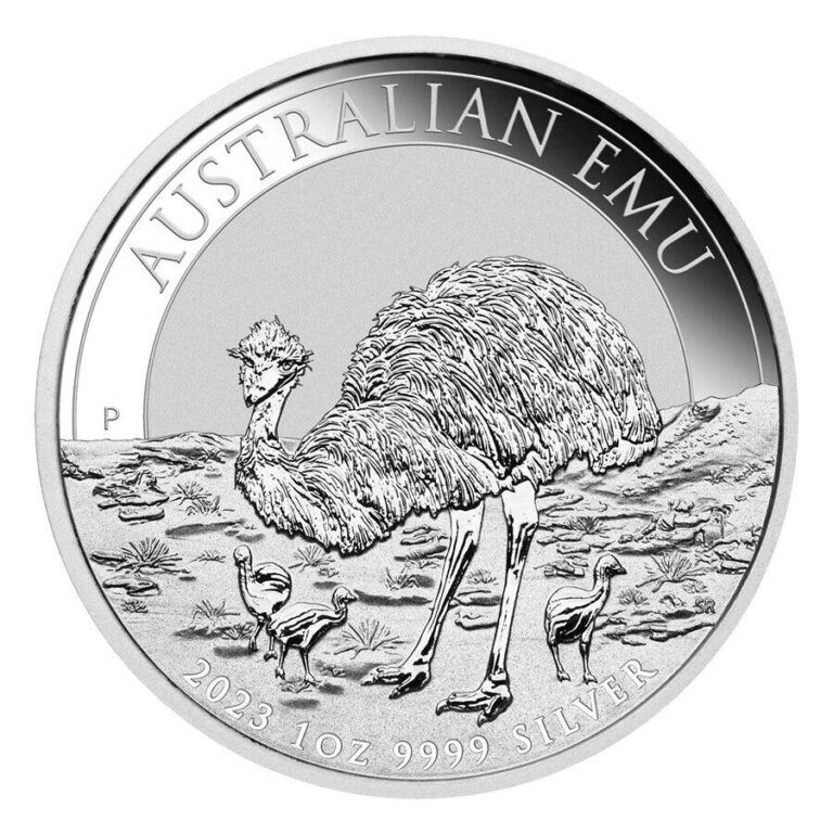 Read more about the article Australia 2023-P $1 1oz Silver Emu Brilliant Uncirculated PRESALE