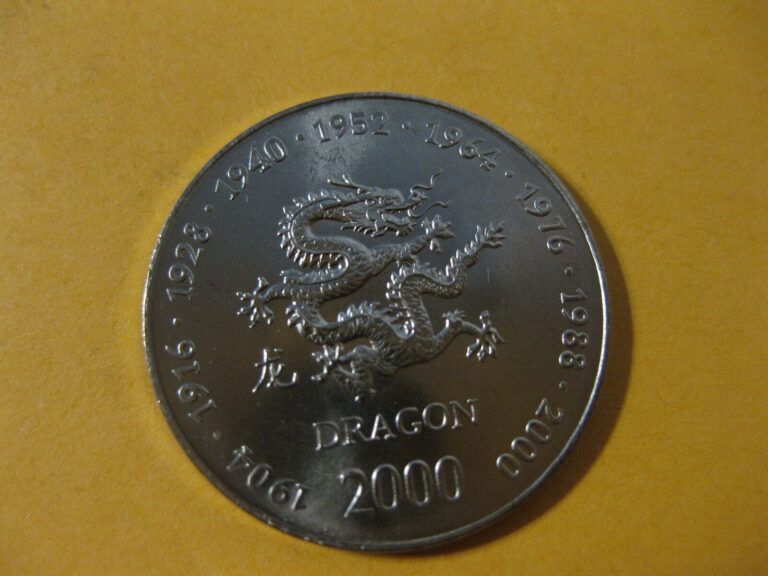 Read more about the article 2000 Somalia coin  Chinese Zodiac Calender Animal  year of the DRAGON  nice coin