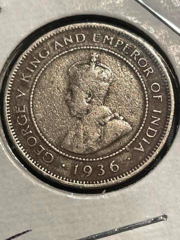 Read more about the article BRITISH HONDURAS 1936 5 CENTS  KM16  F/VF  COPPER-NICKEL  FREE USA SHIPPING