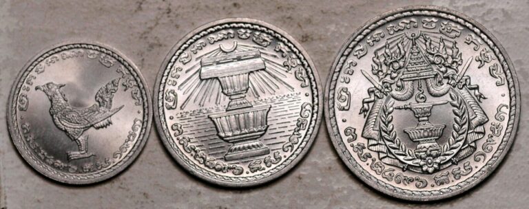 Read more about the article CAMBODIA LOT OF 3 COINS 10-20-50 SEN 1959 (UNC-BU!) LOT# 1