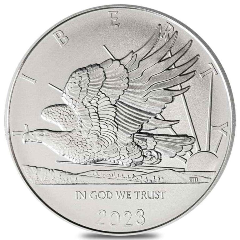 Read more about the article 2023 Samoa 1 oz John Mercanti Eagle Silver Coin BU