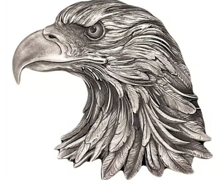 Read more about the article 2022 Chad 1 oz Silver American Eagle Shaped High Relief Coin