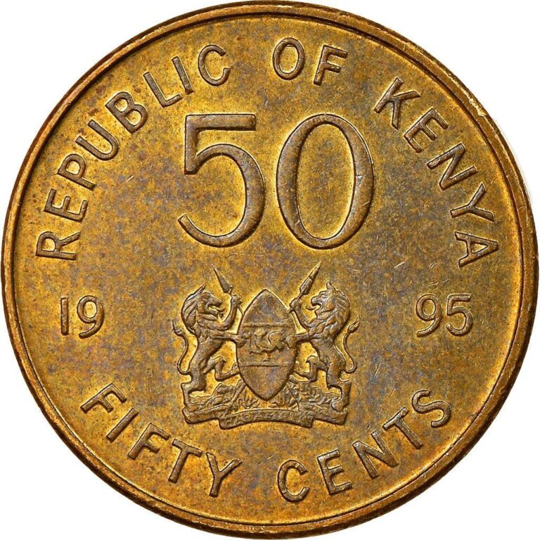 Read more about the article Kenya 50 Cents Coin | Daniel Toroitich Arap Moi | KM28 | 1995 – 1997