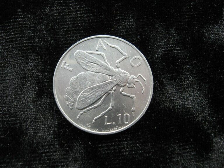 Read more about the article aluminum world FAO coin SAN MARINO 10 lire 1974 KM33 “Honeybee” (98)