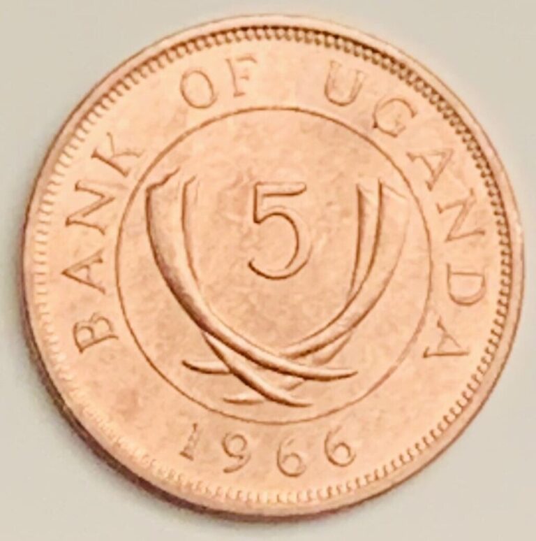 Read more about the article 1966 Uganda 5 Cents KM# 2 Uncirculated Condition