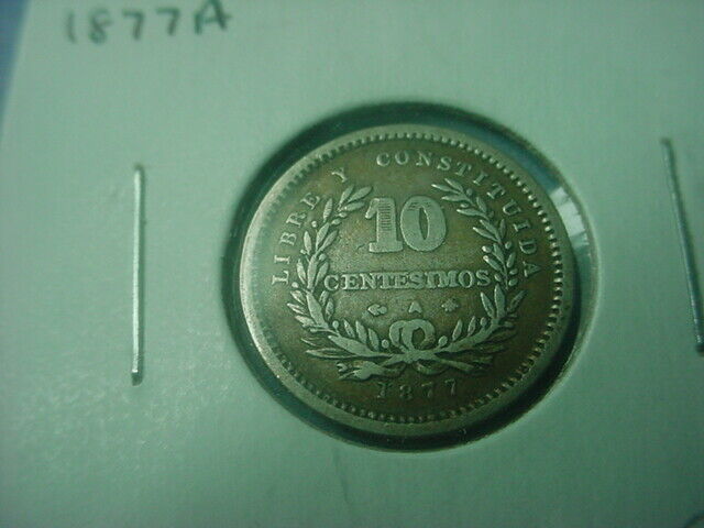 Read more about the article Uruguay 10 Centesimos 1877 A #60040