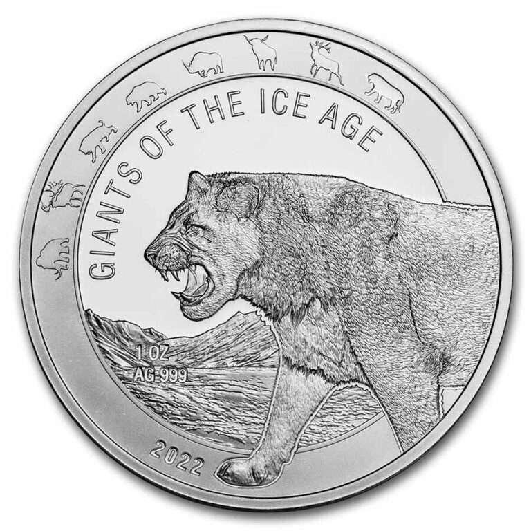 Read more about the article 2022 Republic of Ghana 1 oz Silver Cave Lion BU – SKU#259191