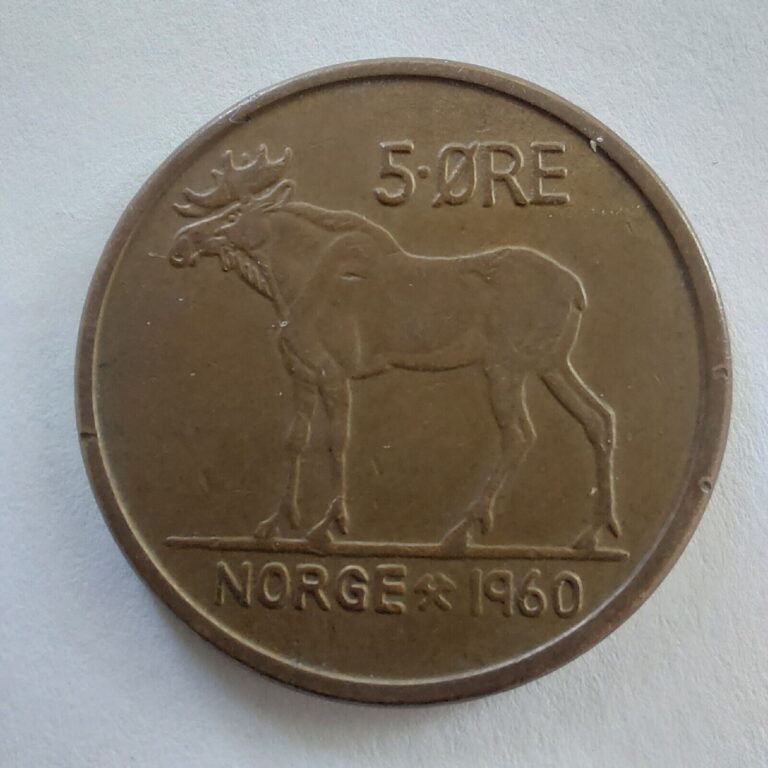 Read more about the article NORWAY COINS 5 ORE 1960  LOT#119ZZZ