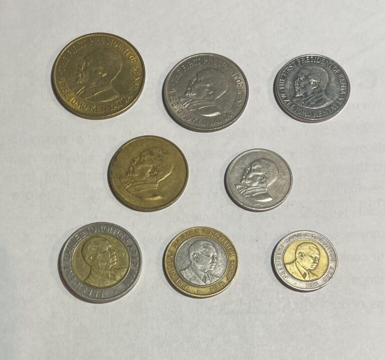 Read more about the article Kenya  lot of 8 circulated coins