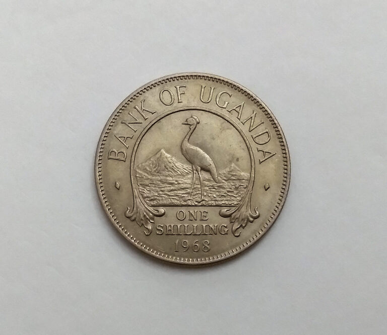 Read more about the article 1968 Uganda 1 Shilling Coin  KM #5 Uncirculated / Bird-Crane