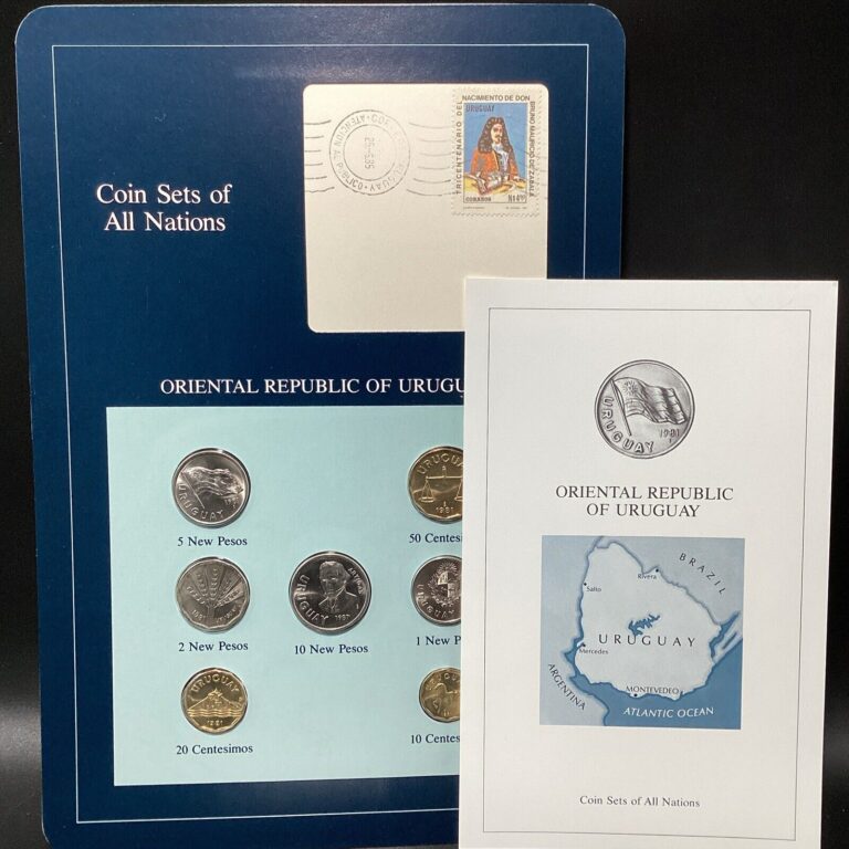 Read more about the article 🇺🇾 URUGUAY LARGE MINT SET WITH COUNTRY CARD 1985