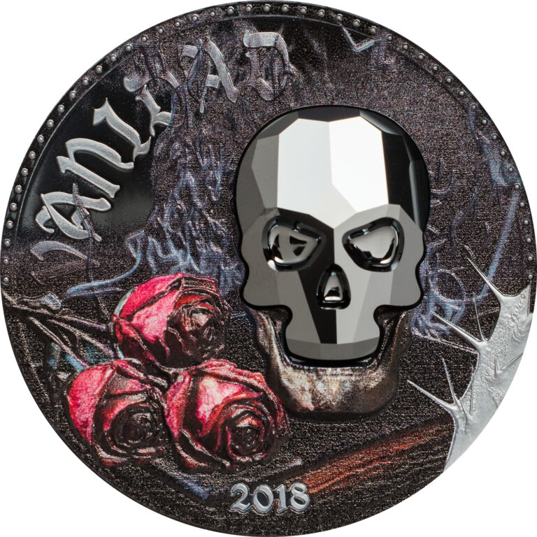 Read more about the article VANITY Crystal Skull 1 Oz Silver Coin 1000 Francs Equatorial Guinea 2018