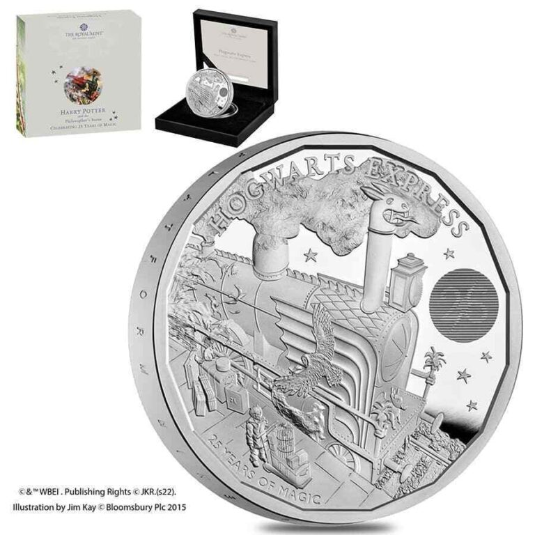 Read more about the article 2022 UK 1 oz Harry Potter Hogwarts Express Proof Silver Coin