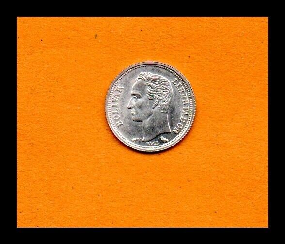 Read more about the article Venezuela UNC Coin 1/4 Bolivar ( 25 Centimos ) 1960 Silver .835 (Low Shipping)