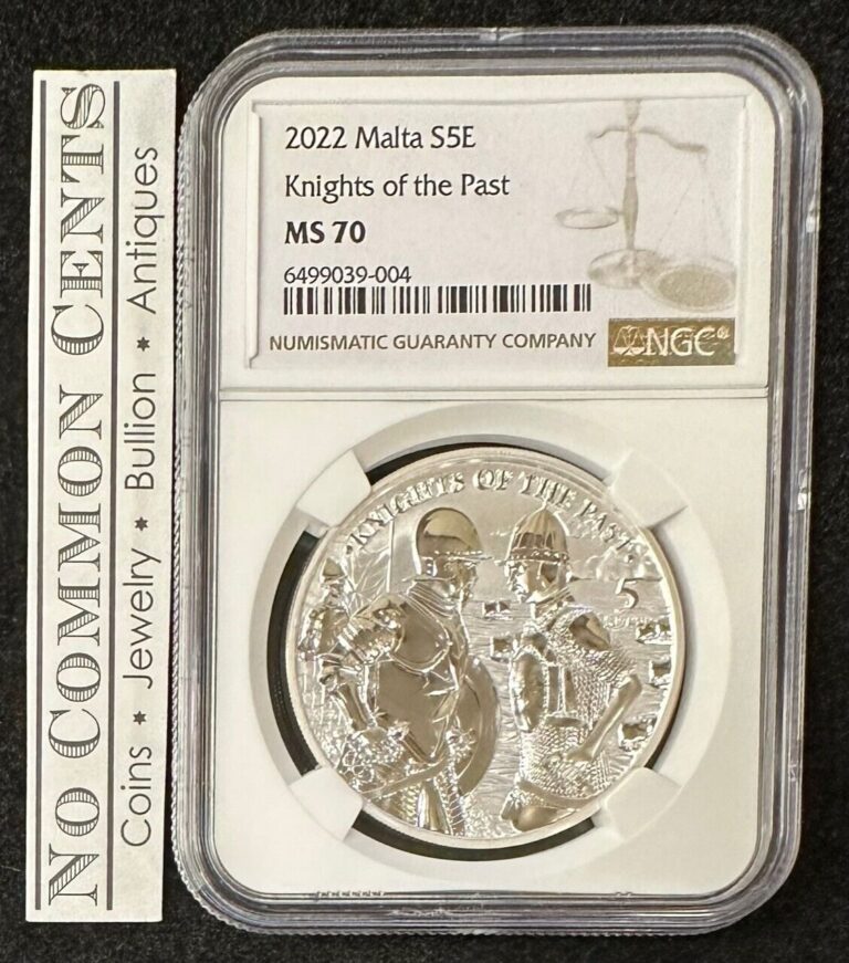 Read more about the article 2022 Malta Knights of the Past 1oz .9999 Silver BU Coin NGC MS70 – Germania Mint