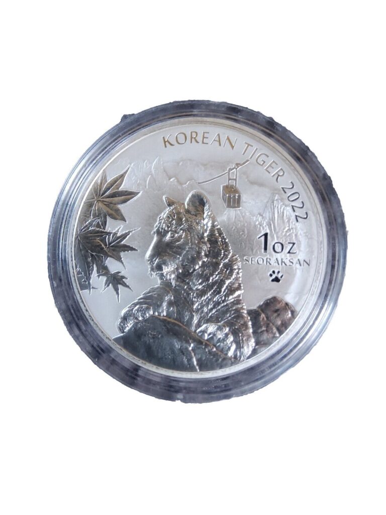 Read more about the article 2022 South Korea Tiger 1 oz .999 Silver BU Coin in Capsule – Only 20 000 Minted