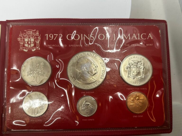 Read more about the article 1972 Coins of Jamaica Uncirculated Specimen Set – Struck by Franklin Mint