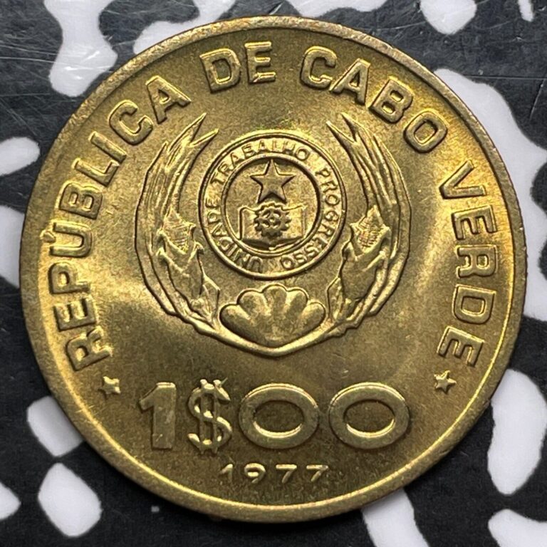 Read more about the article 1977 Cape Verde 1 Escudo (5 Available) High Grade! Beautiful! (1 Coin Only)