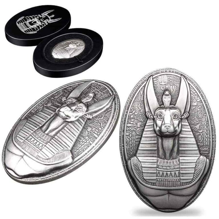 Read more about the article 2024 Djibouti 3 oz Silver Anubis Lord of the Sacred Land Coin