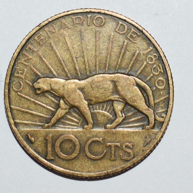 Read more about the article 1930 Commemorative 10 Cent Coin Oriental Del Uruguay Cougar Sunrise 1830