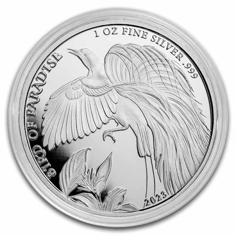 Read more about the article 2023 1 oz .999 Silver Bird of Paradise 1 Kina Coin Papua New Guinea Modern Bird