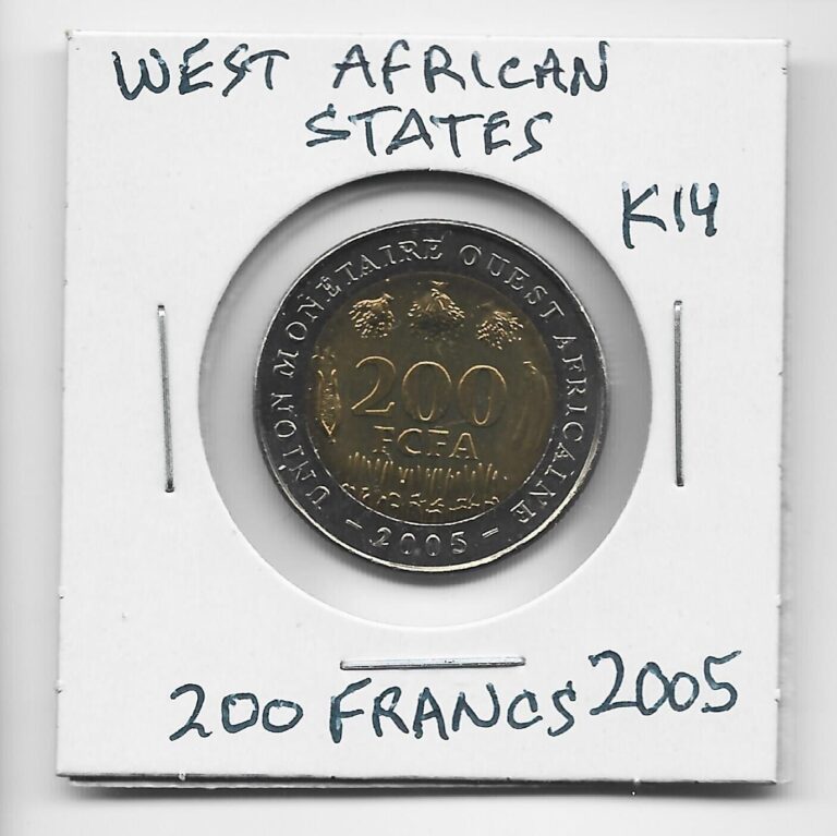 Read more about the article West African States 200 Francs 2005 K14 Sawfish Bimetal Coin Royal Mint UK