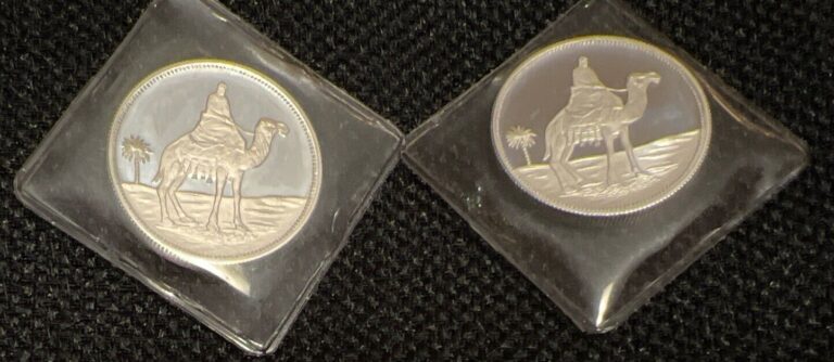 Read more about the article YEMEN-1969-2 PROOF COINS 1 Riyal KM1 Mintage 3200