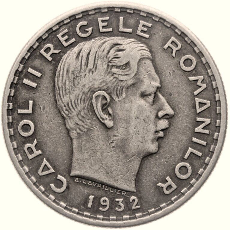 Read more about the article 1932 100 Lei Romania Coin Carol II Silver Heaton Mint (MO3552-)
