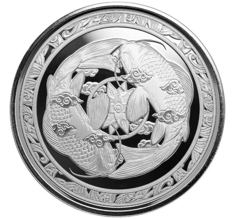 Read more about the article 2023 1 oz Fiji Koi Fish .999 Silver Coin Prooflike BU Legal Tender Silver #A577