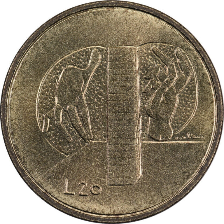 Read more about the article San Marino – 20 Lire – 1976 – Unc – Hands