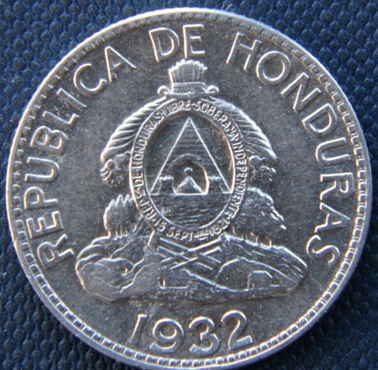 Read more about the article Honduras 50 centavos 1932 Chiefs head  0.900