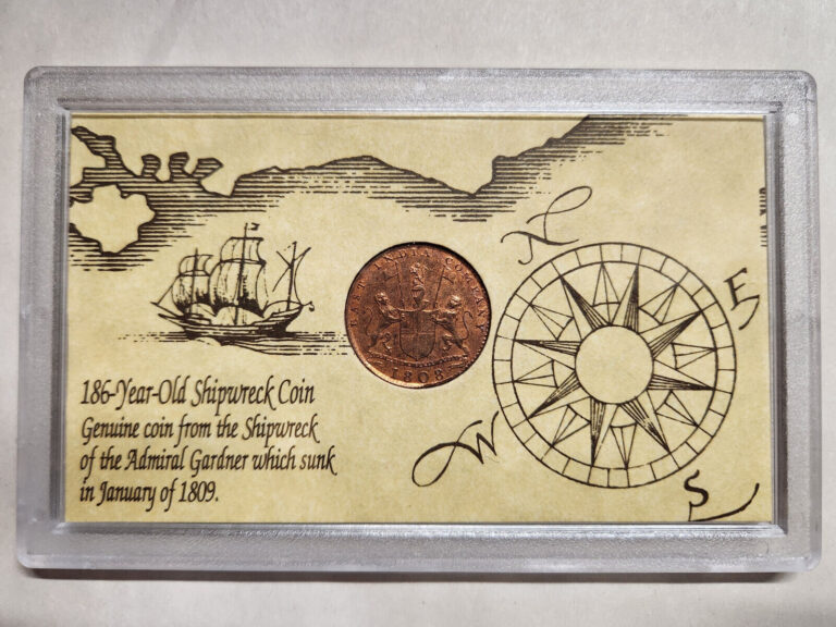 Read more about the article Shipwreck Coin Of The Admiral Gardner 1808