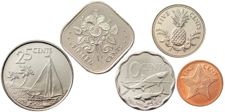 Read more about the article BAHAMAS 5 COINS SET 1 – 5 – 10 – 15 – 25 CENTS 2004 – 2007 UNC