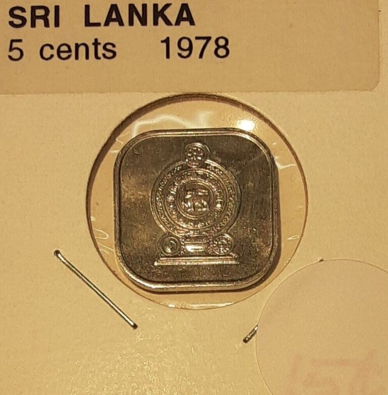 Read more about the article 1978 Sri Lanka Five Cents Square Aluminum Coin  Uncirculated