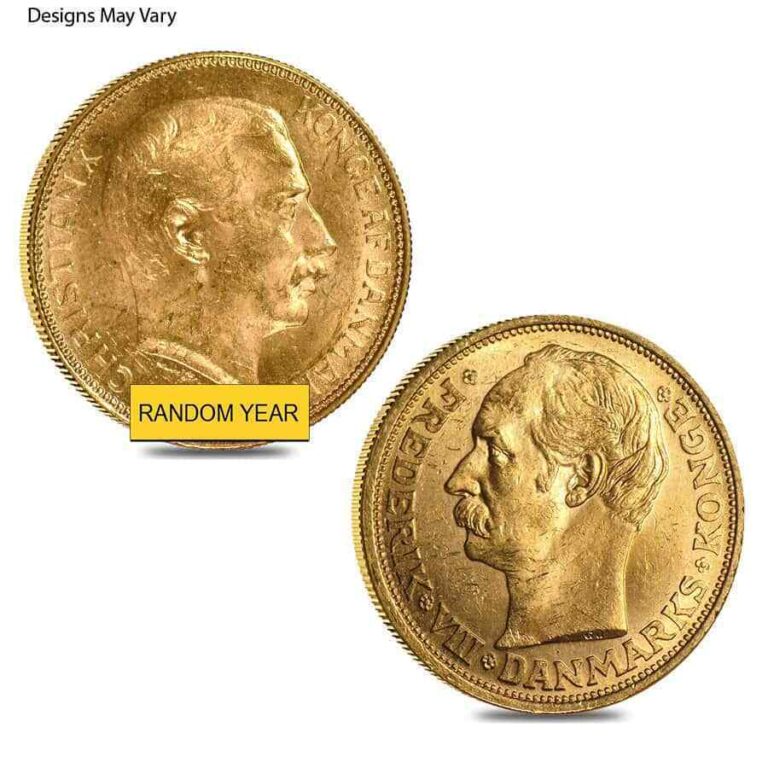 Read more about the article 20 Kroner Denmark Gold Coin AGW .2593 oz AU/BU (Random Year)