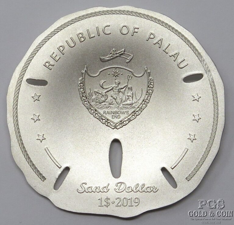 Read more about the article 2019 Republic of Palau Silver Sand Dollar $1 .999 Concave Coin *No OGP 28098